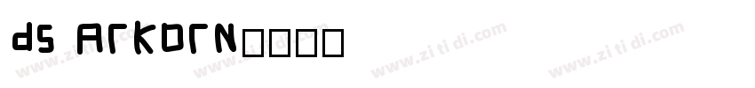 DS Arkorn字体转换